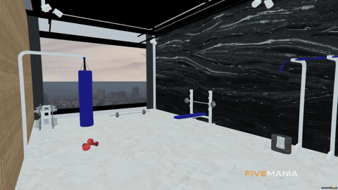 FIVEM Vinewood Villa | Luxury Modern Estate | Pool & Basketball Court | Gym & Walk-In Closet | Interior & Exterior | Mansion MLO | Add-On | Optimized | Fivem Ready | High Quality — image 10