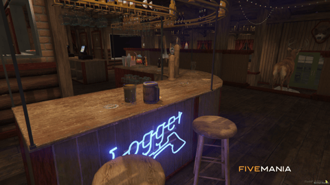 FIVEM Paleto Stags | Rustic Store & Bar MLO | Interior & Exterior | Wine Cellar | Bar Area | Storefront | Add-On | Optimized | Fivem Ready | High Quality — image 18