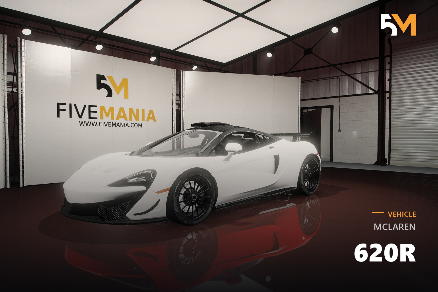 FIVEM McLaren 620R | Realistic Sports Car [Badged] Add-On | Interior & Exterior | Working Lights | Custom Wheels | Optimized | Fivem Ready | High Quality