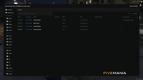 FIVEM Police Records Mdt | Comprehensive Police Records System | Evidence Tracking | Personnel Management | Custom Themes | Integrated Dispatch | Add-On | Optimized | Fivem Ready | High Quality, image 14
