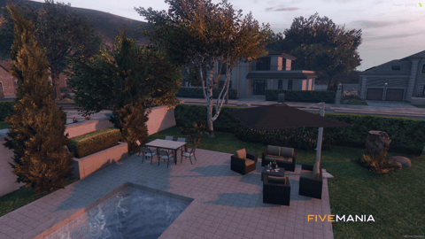 FIVEM Luxury Mirrorpark | Upscale Residential Area MLO | Multiple Mansions | Custom Landscaping | Pools & Garages | Interior & Exterior | Add-On | Optimized | Fivem Ready | High Quality — image 15
