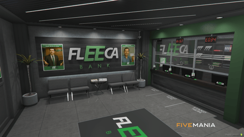 FIVEM Fleeca V2 | Enhanced Bank MLO | Interior & Exterior | Custom Props | Security Vault | Office Space | Add-On | Optimized | Fivem Ready | High Quality — image 3
