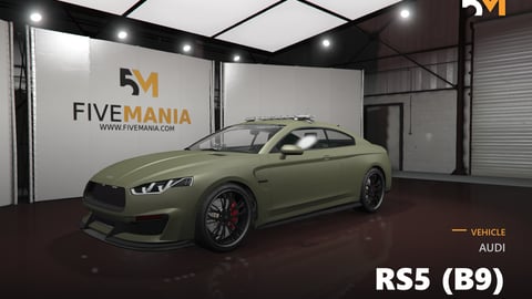 FIVEM Audi RS5 (B9) | Lore Friendly Performance Coupe | Emergency Lighting | Add-On | Optimized | Fivem Ready | High Quality cover
