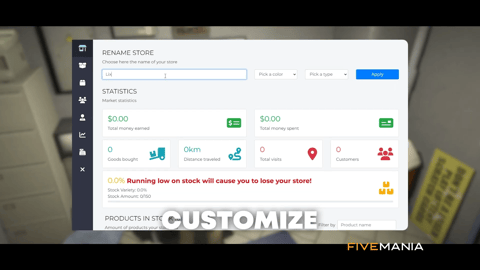 FIVEM Store Ownership Script | Advanced Business Management System | Employee Management | Store Upgrades | Banking System | Inventory | Add-On | Optimized | Fivem Ready | High Quality, image 6