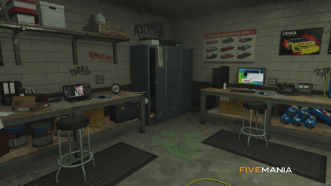 FIVEM Tuner Shop | Custom Mechanic Shop MLO | Interior & Exterior | Bar & Basketball Court | Car Lifts | Add-On | Optimized | Fivem Ready | High Quality — image 10
