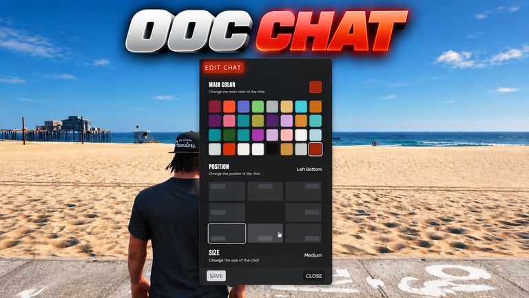 FIVEM OOC Chat System, Customizable UI Chat Script