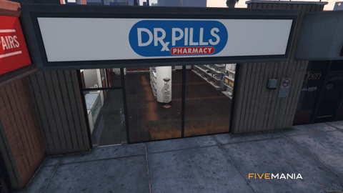 FIVEM Dr. Pills Pharmacy | Functional Pharmacy MLO | Interior & Exterior | Custom Props | Add-On | Optimized | Fivem Ready | High Quality — image 2