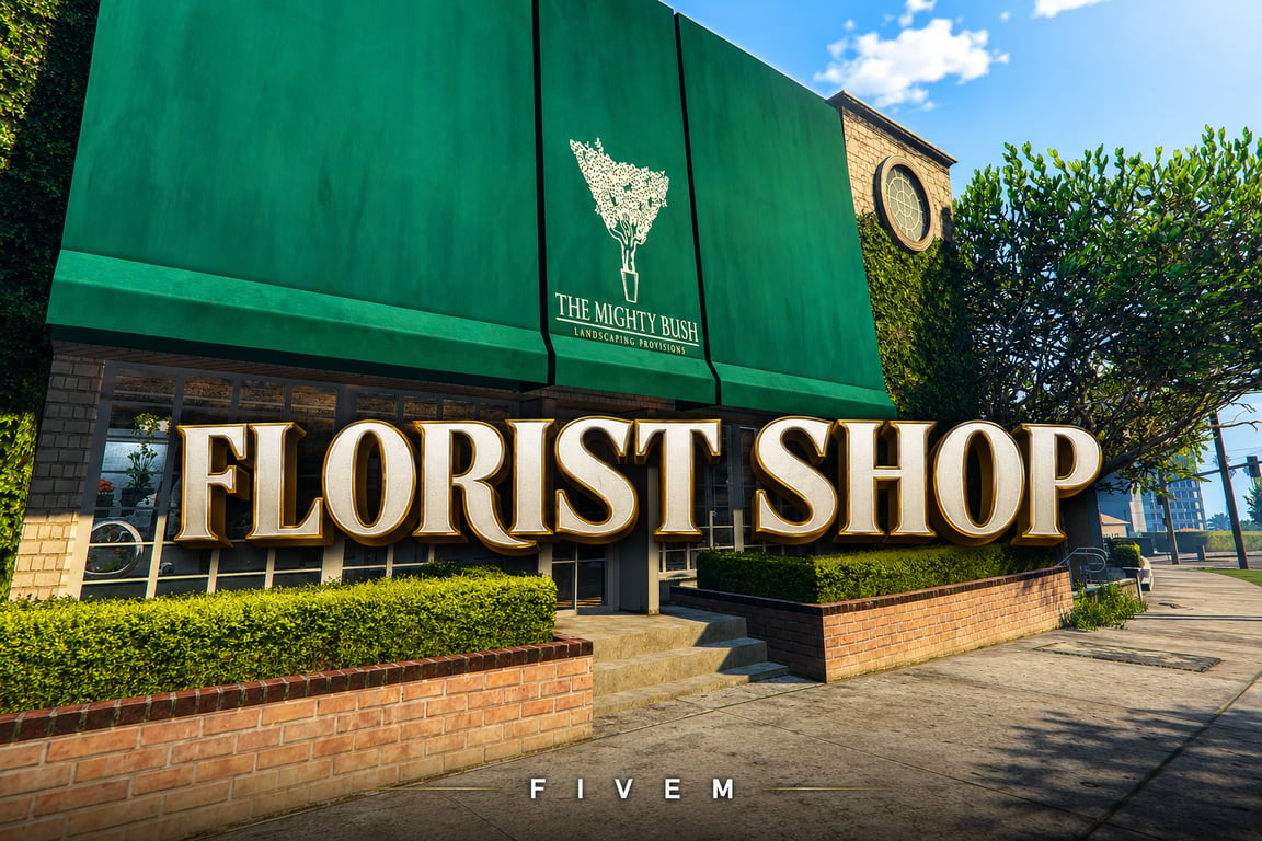 FIVEM Florist Shop | Charming Retail MLO | Interior & Exterior | Custom Props | Add-On | Optimized | Fivem Ready | High Quality