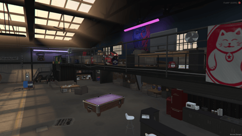 FIVEM Tunersshop Mechanic | Custom Mechanic Shop MLO | Interior & Exterior | Tuning Bays | Lounge Area | Office Space | Add-On | Optimized | Fivem Ready | High Quality — image 6