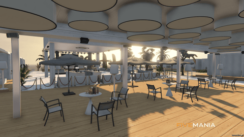 FIVEM Asgard Beach Club | Luxury Beachfront MLO | Interior & Exterior | Multiple Bars | Shop | Tennis Court | Add-On | Optimized | Fivem Ready | High Quality — image 5