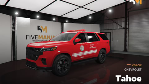 FIVEM Chevrolet Tahoe | Lore Friendly Emergency SUV | Working Emergency Lights | Custom Liveries | Add-On | Optimized | Fivem Ready | High Quality cover