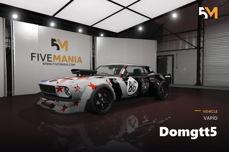 FIVEM Vapid Domgtt5, Custom Muscle Car Add-On