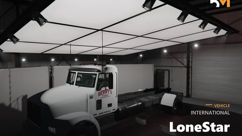 FIVEM International LoneStar | Lore Friendly Heavy-Duty Flatbed Truck Add-On | Working Lights | Benny's Livery | Optimized | Fivem Ready | High Quality cover