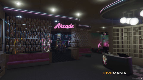 FIVEM Bowling Alley Cypress Flats | Vibrant Entertainment MLO | Bowling Lanes | Arcade Games | Diner Area | Interior & Exterior | Add-On | Optimized | Fivem Ready | High Quality — image 6