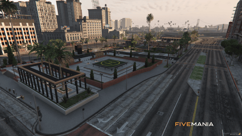 FIVEM Legion Square V3 | Revitalized City Hub Map Edit | Bank MLO | Gas Station | Outdoor Seating | Helipad | Add-On | Optimized | Fivem Ready | High Quality — image 3