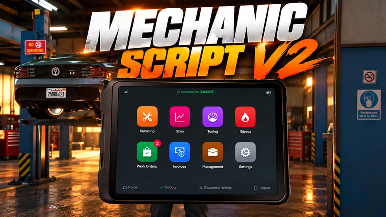 FIVEM Mechanic Script v2, Comprehensive Garage Management Script