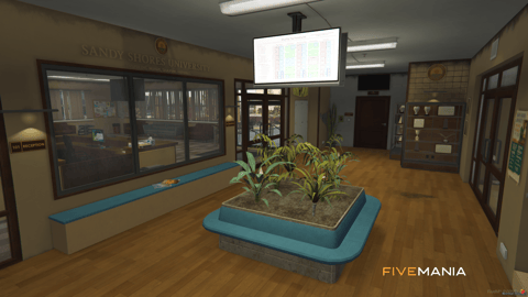 FIVEM Sandy University | Immersive University MLO | Interior & Exterior | Classrooms | Lockers | Lobby | Add-On | Optimized | Fivem Ready | High Quality — image 11