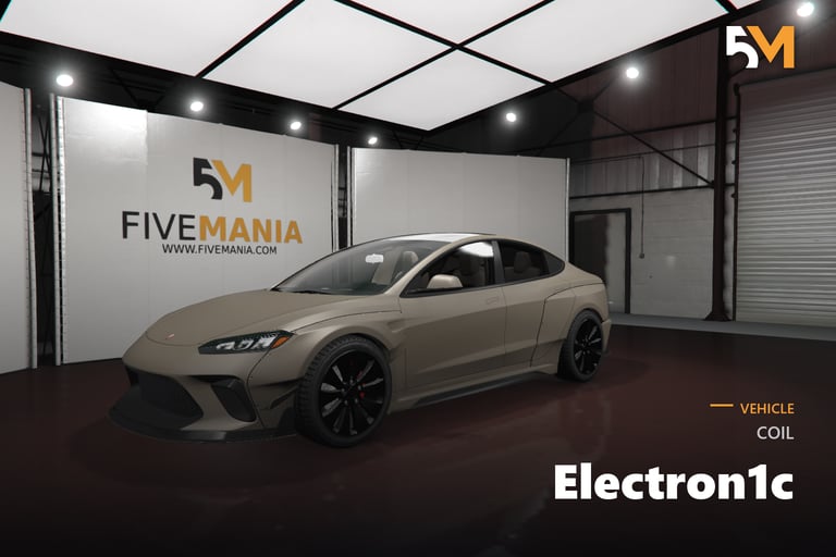 FIVEM COIL Electron1c, Modern Electric Sports Car Add-On