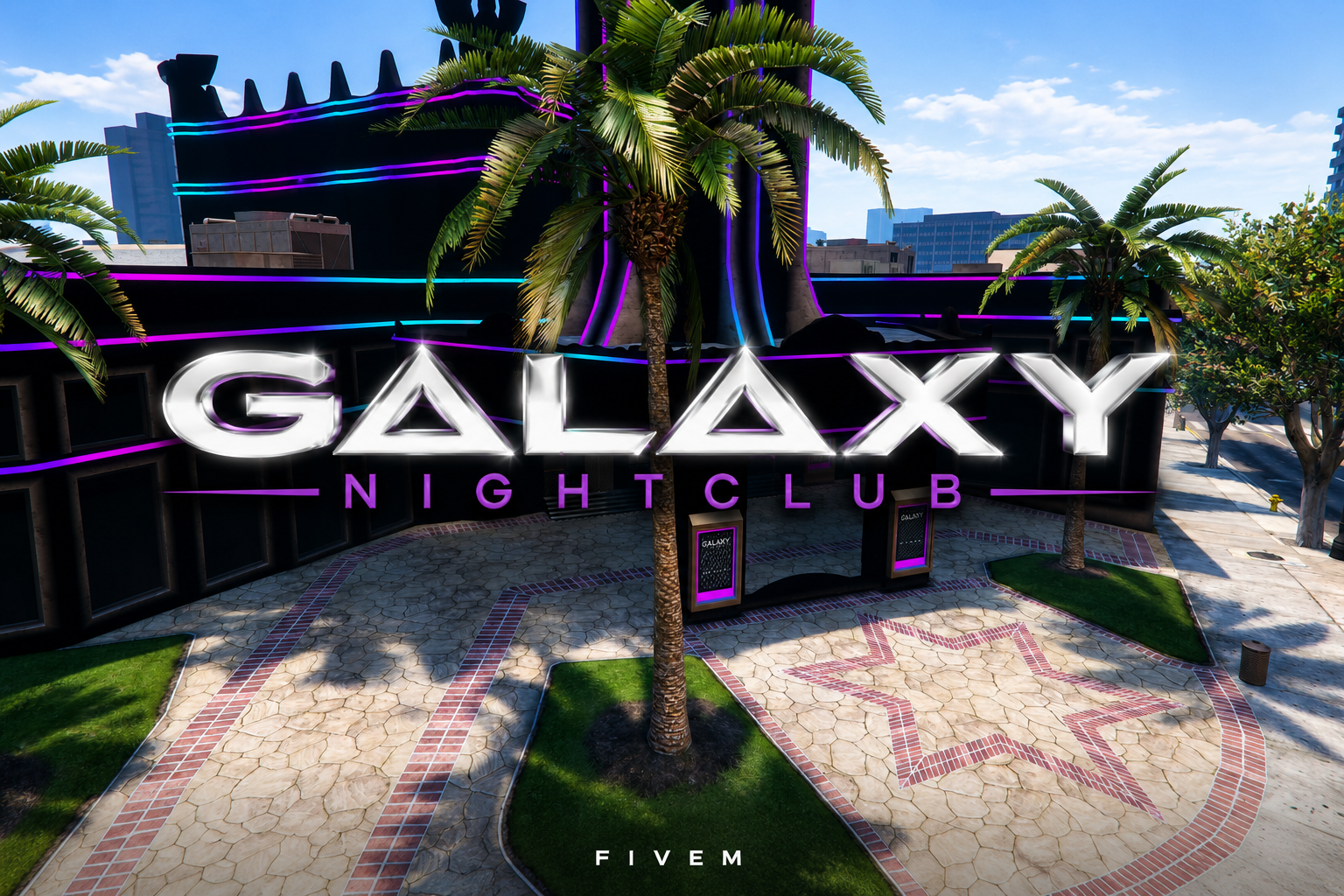 FIVEM Galaxy Nightclub | Vibrant Nightclub MLO | Interior & Exterior | Dynamic Lighting | Bar & Dance Floor | Add-On | Optimized | Fivem Ready | High Quality