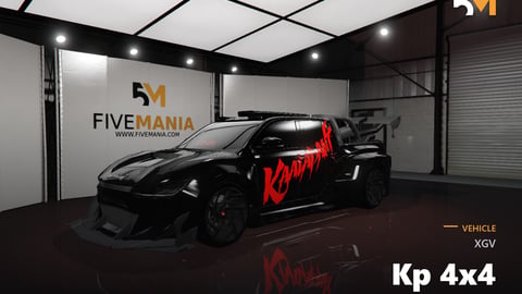 FIVEM Xgv Kp 4x4 | Aggressive Performance Pickup [Unbadged] Add-On | Custom Body Kit & Liveries | Working Lights | Optimized | Fivem Ready | High Quality cover