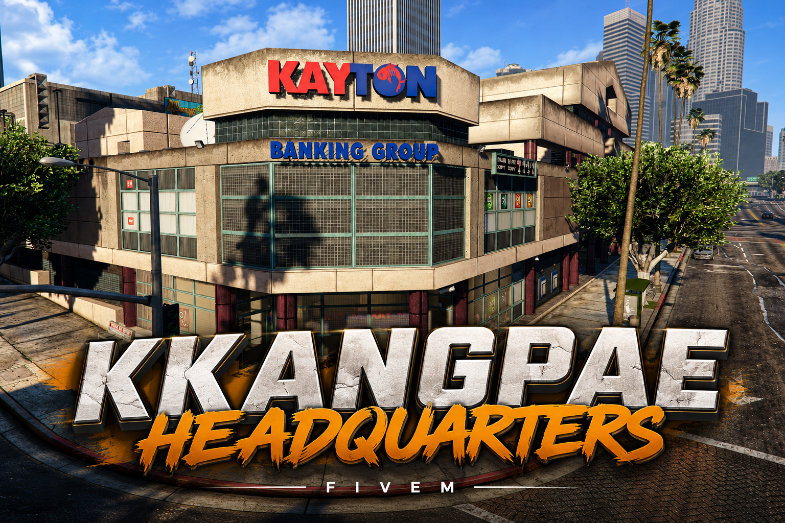 FIVEM Kkangpae Headquarters | Multi-Floor Criminal MLO | Interior & Exterior | Bank & Office | Vault | Custom Props | Add-On | Optimized | Fivem Ready | High Quality