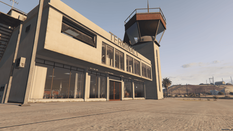 FIVEM Sandy Airfield | Expanded Airfield MLO | Terminal & Control Tower | Add-On | Optimized | Fivem Ready | High Quality — image 3