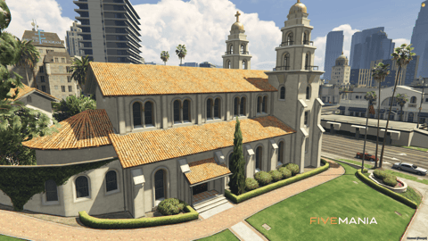 FIVEM Rockford Church | Grand Church MLO | Interior & Exterior | Stained Glass | Add-On | Optimized | Fivem Ready | High Quality — image 5