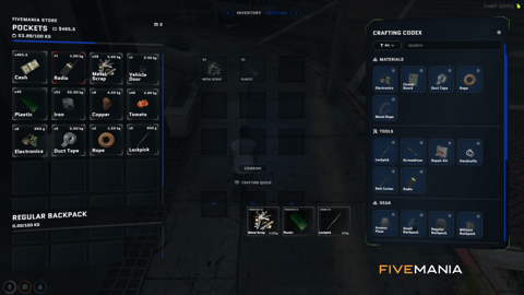 FIVEM Ox Inventory + Ox Lib Redesign | Modern Inventory UI | Crafting System | Store Interface | Hotbar | Add-On | Optimized | Fivem Ready | High Quality, image 12