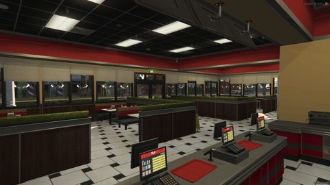 FIVEM Hornys Restaurant | Fast Food Dining MLO | Interior & Exterior | Full Kitchen | Dining Area | Office Space | Drive-Thru | Add-On | Optimized | Fivem Ready | High Quality — image 7