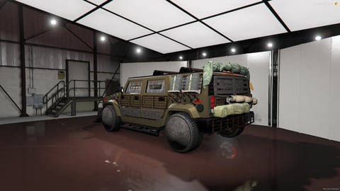 FIVEM Burutus | Armored Off-Road SUV [Unbadged] Add-On | Custom Armor | Spiked Defenses | Roof Cargo | Unique Wheels | Optimized | Fivem Ready | High Quality, image 9
