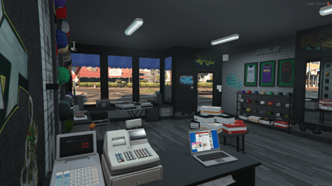 FIVEM Haters Clothing Shop | Unique Retail Space MLO | Interior & Exterior | Custom Props | Add-On | Optimized | Fivem Ready | High Quality — image 9