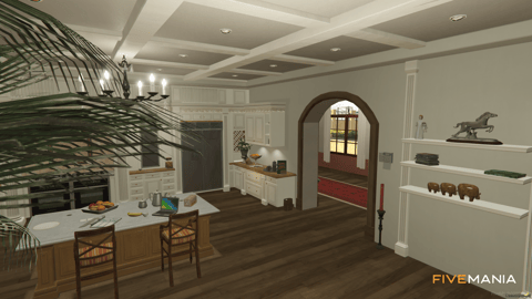 FIVEM Guru House | Luxury Estate MLO | Interior & Exterior | Bar & Dining Area | Custom Grounds | Add-On | Optimized | Fivem Ready | High Quality — image 13