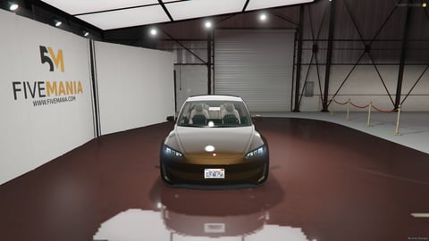 FIVEM Electron1 | Realistic Electric Sedan [Unbadged] Add-On | Interior & Exterior | Working Lights | Add-On | Optimized | Fivem Ready | High Quality, image 4