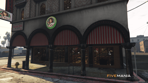 FIVEM Al Dentes Restaurant | Authentic Italian Dining MLO | Interior & Exterior | Rooftop Terrace | Full Kitchen | Bar Area | Add-On | Optimized | Fivem Ready | High Quality — image 2