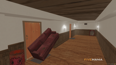 FIVEM Bloods Hood | Custom Gang Territory MLO | Interior & Exterior | Custom Graffiti | Underground Garage | Add-On | Optimized | Fivem Ready | High Quality — image 20