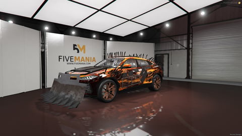 FIVEM Panther | Armored SUV [Unbadged] Add-On | Custom Plow | Spikes & Armor | Unique Livery | Add-On | Optimized | Fivem Ready | High Quality, image 3
