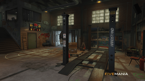 FIVEM Tuner Shop | Custom Mechanic Shop MLO | Interior & Exterior | Bar & Basketball Court | Car Lifts | Add-On | Optimized | Fivem Ready | High Quality — image 9
