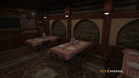 FIVEM Aldente Restaurant | Cozy Italian Dining MLO | Interior & Exterior | Add-On | Optimized | Fivem Ready | High Quality — image 6