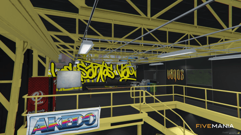 FIVEM Vagosworkshop | Gang Themed Mechanic MLO | Interior & Exterior | Custom Props | Unique Design | Add-On | Optimized | Fivem Ready | High Quality — image 7