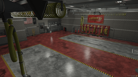 FIVEM Legion Fire Department | Detailed Fire Station MLO | Interior & Exterior | Fire Pole | Meeting Room | Offices | Add-On | Optimized | Fivem Ready | High Quality — image 3