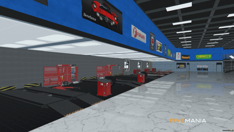 FIVEM West Coast Garage | Full-Service Garage MLO | Interior & Exterior | Multiple Repair Bays | Office & Lounge | Add-On | Optimized | Fivem Ready | High Quality — image 10