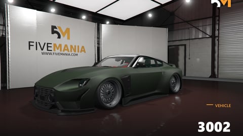 FIVEM 3002 | Realistic Sports Car [Unbadged] Add-On | Custom Body Kit | Tuning Parts | Custom Wheels | Spoiler | Optimized | Fivem Ready | High Quality cover