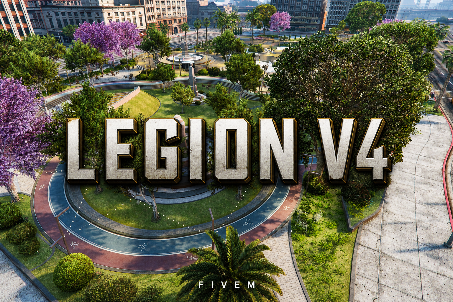 FIVEM Legion V4 | Multi-Purpose City Square MLO | Wedding Venue | Outdoor Amphitheater | Landscaping | Add-On | Optimized | Fivem Ready | High Quality
