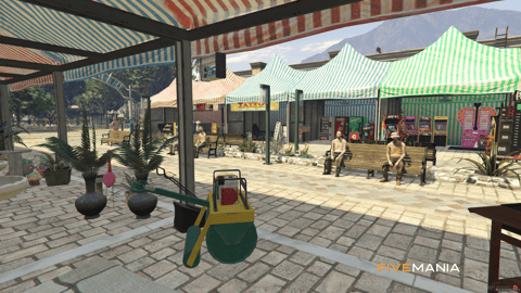 FIVEM Sandy Marketplace | Vibrant Outdoor Marketplace MLO | Multiple Stalls | Unique Props | Custom Map Edit | Add-On | Optimized | Fivem Ready | High Quality — image 8