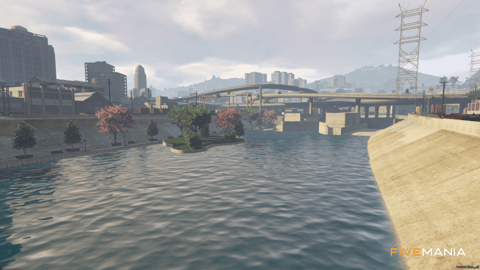 FIVEM Lossantosriver | Revitalized Map Edit | Landscaping & Seating Areas | Add-On | Optimized | Fivem Ready | High Quality — image 4
