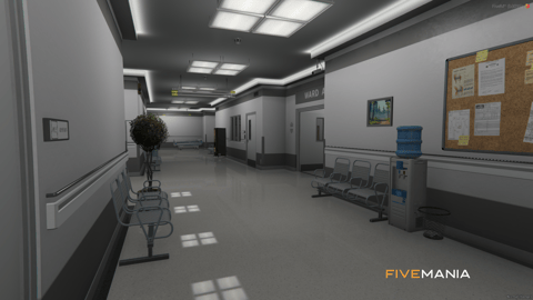 FIVEM Eclipse Medical Tower | Comprehensive Hospital MLO | Interior & Exterior | Pharmacy | Lab | Coffee Shop | Underground Parking | Add-On | Optimized | Fivem Ready | High Quality — image 9