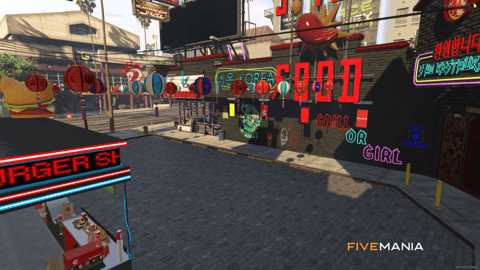 FIVEM Korea Town 2077 | Vibrant Cyberpunk District MLO | Multiple Interiors & Exteriors | Neon Lights | Custom Props | Add-On | Optimized | Fivem Ready | High Quality — image 25