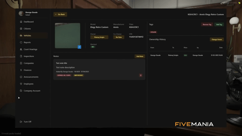 FIVEM Doj Job & Mdt System | Comprehensive Justice System | Job Management | MDT Interface | Locker & Wardrobe Systems | Reports | Add-On | Optimized | Fivem Ready | High Quality, image 20
