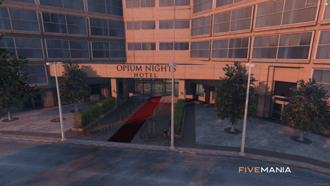 FIVEM Opium Nights Hotel | Luxury Hotel MLO | Interior & Exterior | Multiple Rooms | Custom Props | Add-On | Optimized | Fivem Ready | High Quality — image 2