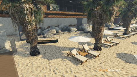FIVEM Tuning Bar Mechanic | Modern Garage & Restaurant MLO | Interior & Exterior | Rooftop Terrace | Custom Props | Add-On | Optimized | Fivem Ready | High Quality — image 24